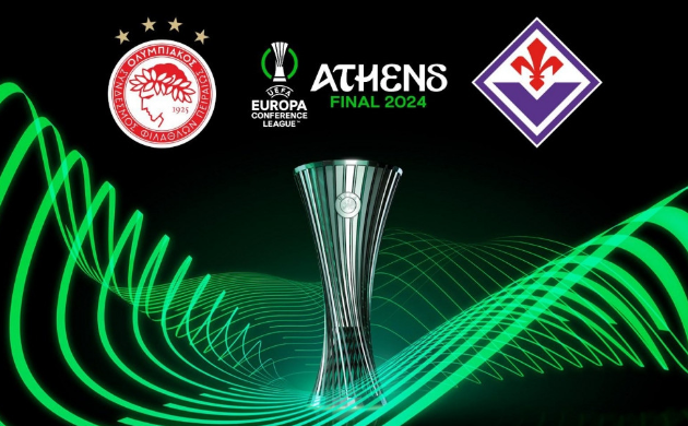 Trận chung kết Cúp C3 châu Âu sẽ diễn ra giữa Olympiacos (Hy Lạp) và Fiorentina (Italia)