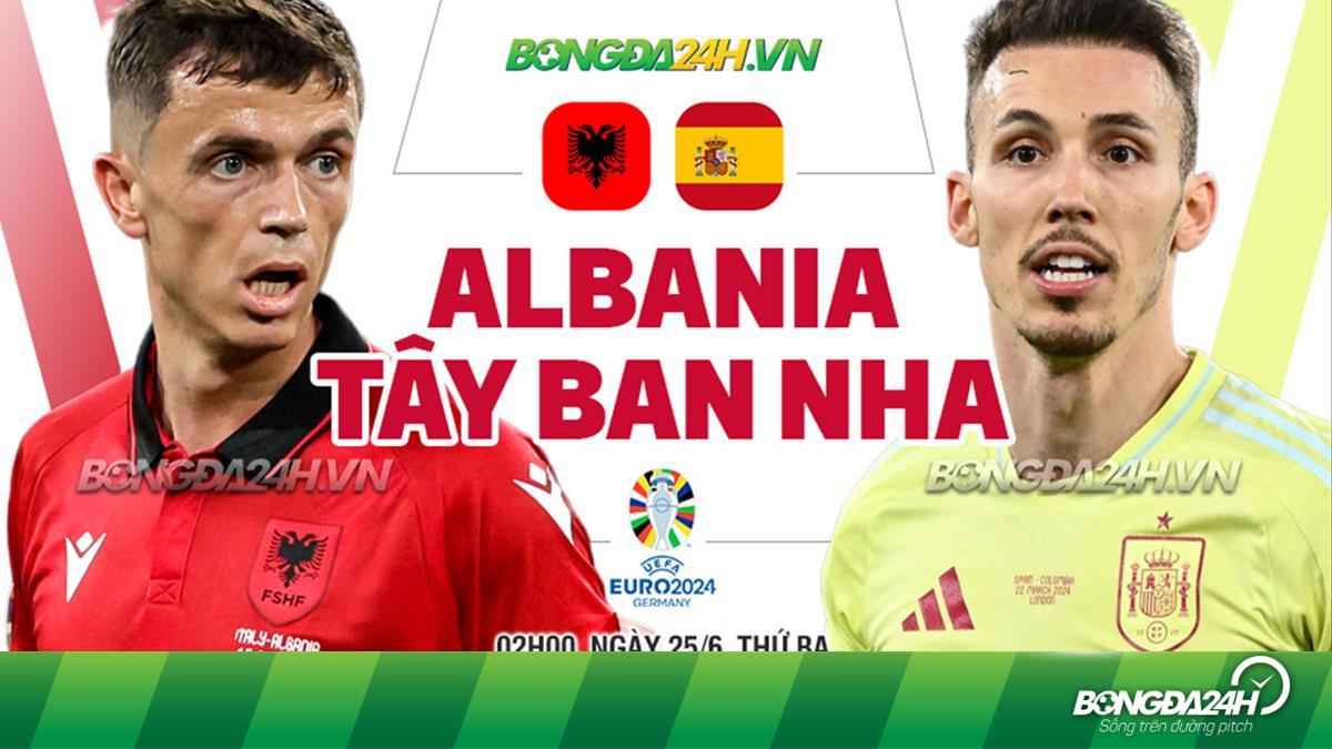 Nhận định bóng đá trận Tây Ban Nha vs Albania, 02h00 ngày 25/6